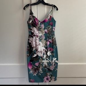 Black Halo Floral Dress Size 2